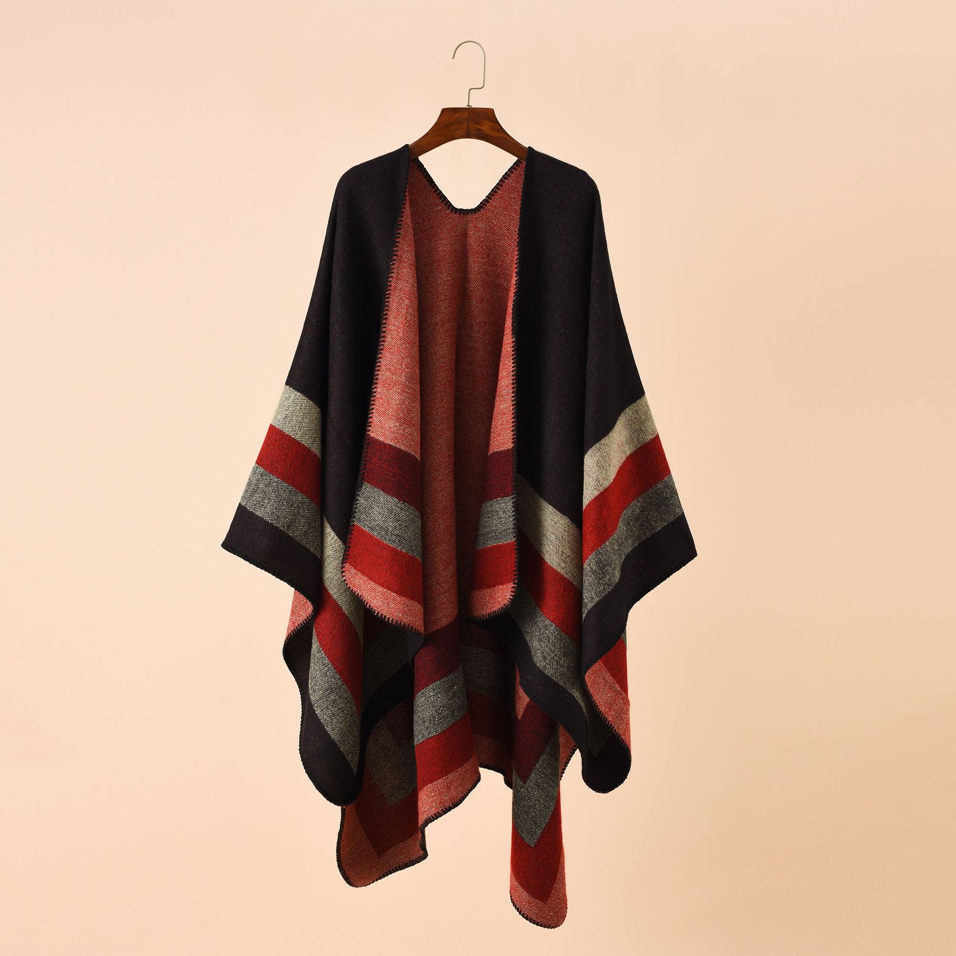 Shawl Wrap Winter - 2024เสื้อปอนโชกันหนาวลายสก๊อตและเสื้อคลุมสำหรับผู้หญิงผ้าคลุมไหล่ขนาดใหญ่ผ้าแคชเมียร์ผ้าแคชเมียร์ผ้าพันสำหรับผู้หญิง