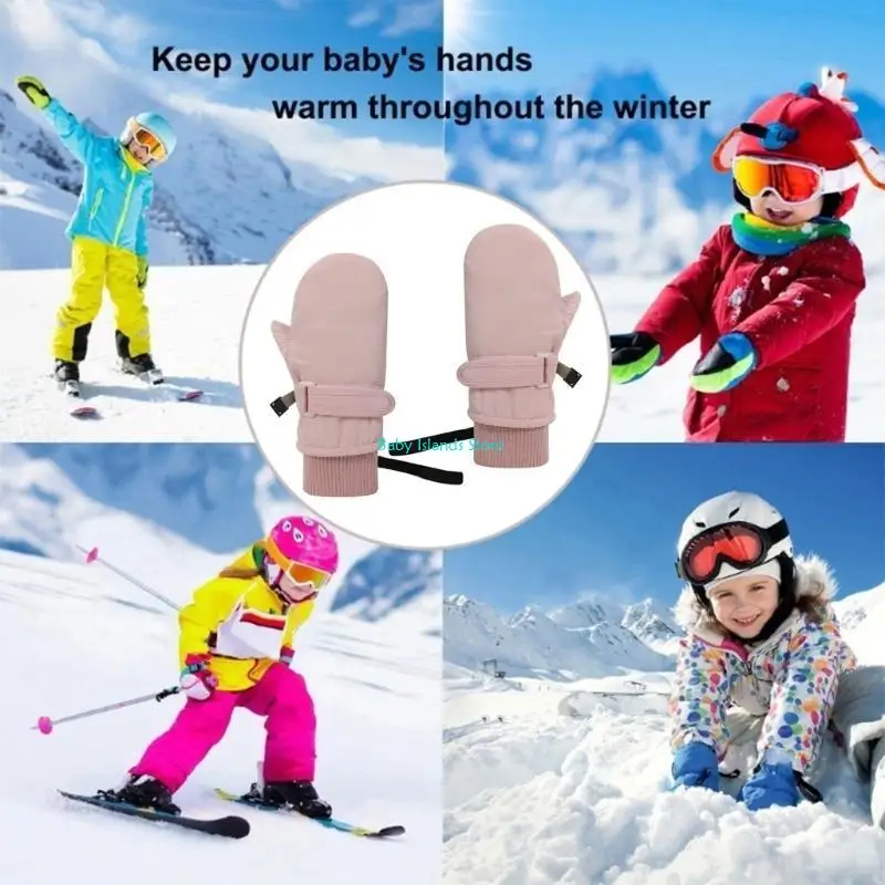 Snow Glove Insulated - K92D ถุงมือสกีกันน้ำ ถุงมือแฟชั่นและอบอุ่น ถุงมือหิมะแบบมีฉนวนสำหรับเด็ก