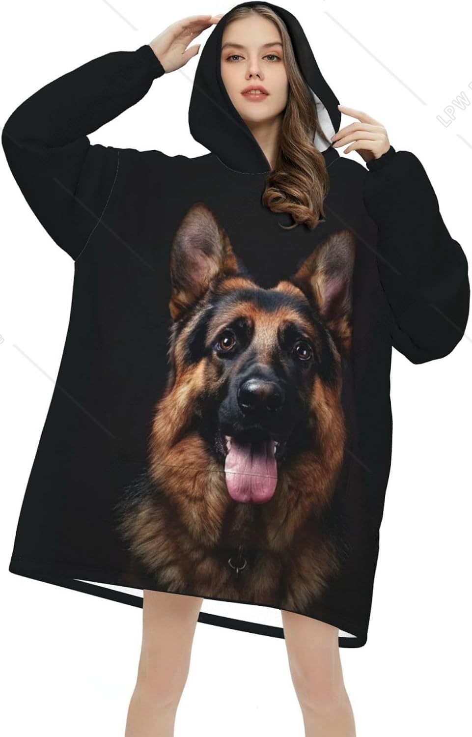 เสื้อฮู้ดผ้าห่มสำหรับสุนัขพันธ - Sherpa Hoodie Fleece บทวิจารณ์และราคา