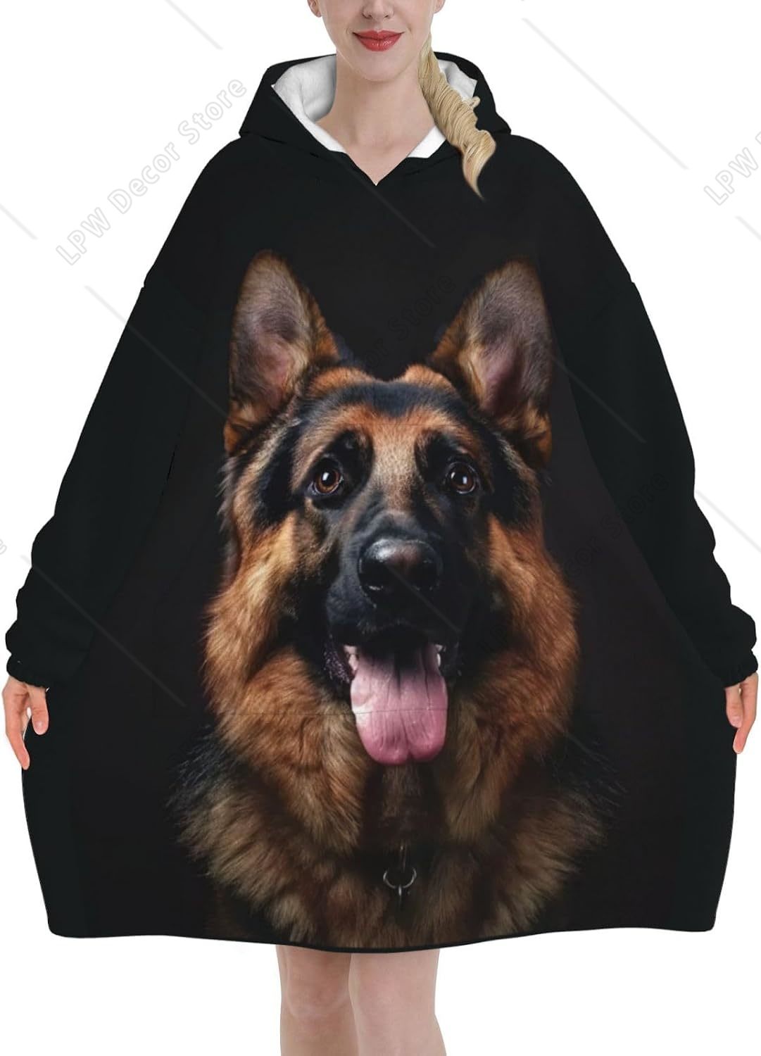เสื้อฮู้ดผ้าห่มสำหรับสุนัขพันธ - Sherpa Hoodie Fleece บทวิจารณ์และราคา
