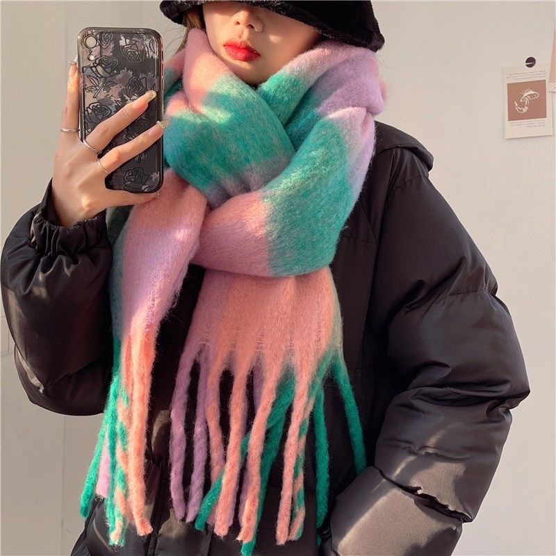 2025Newฤดูหนาวหนาผ้าพันคอผู้หญ - Shawl Wrap Winter บทวิจารณ์และราคา
