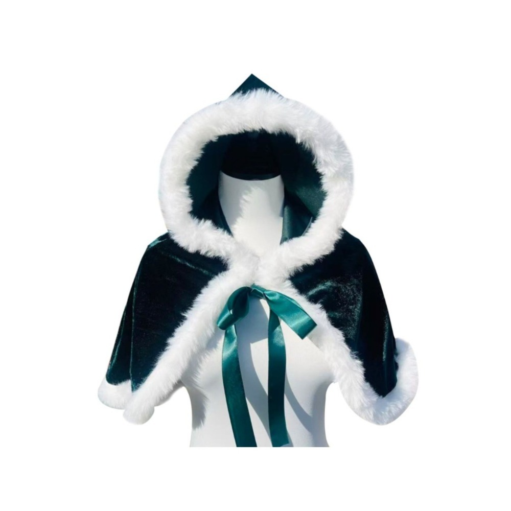 เสื้อคลุมสั้นมีฮู้ดกำมะหยี่สำห - Shawl Wrap Winter บทวิจารณ์และราคา