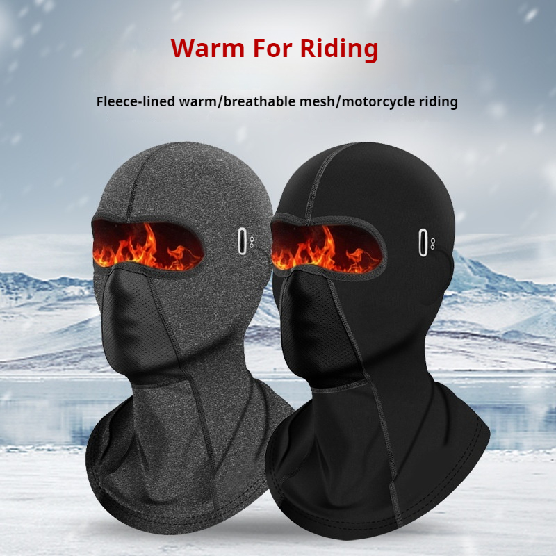 ขี่จักรยานไหมพรมกลางแจ้งขี่หมว - Balaclava Ski Mask บทวิจารณ์และราคา