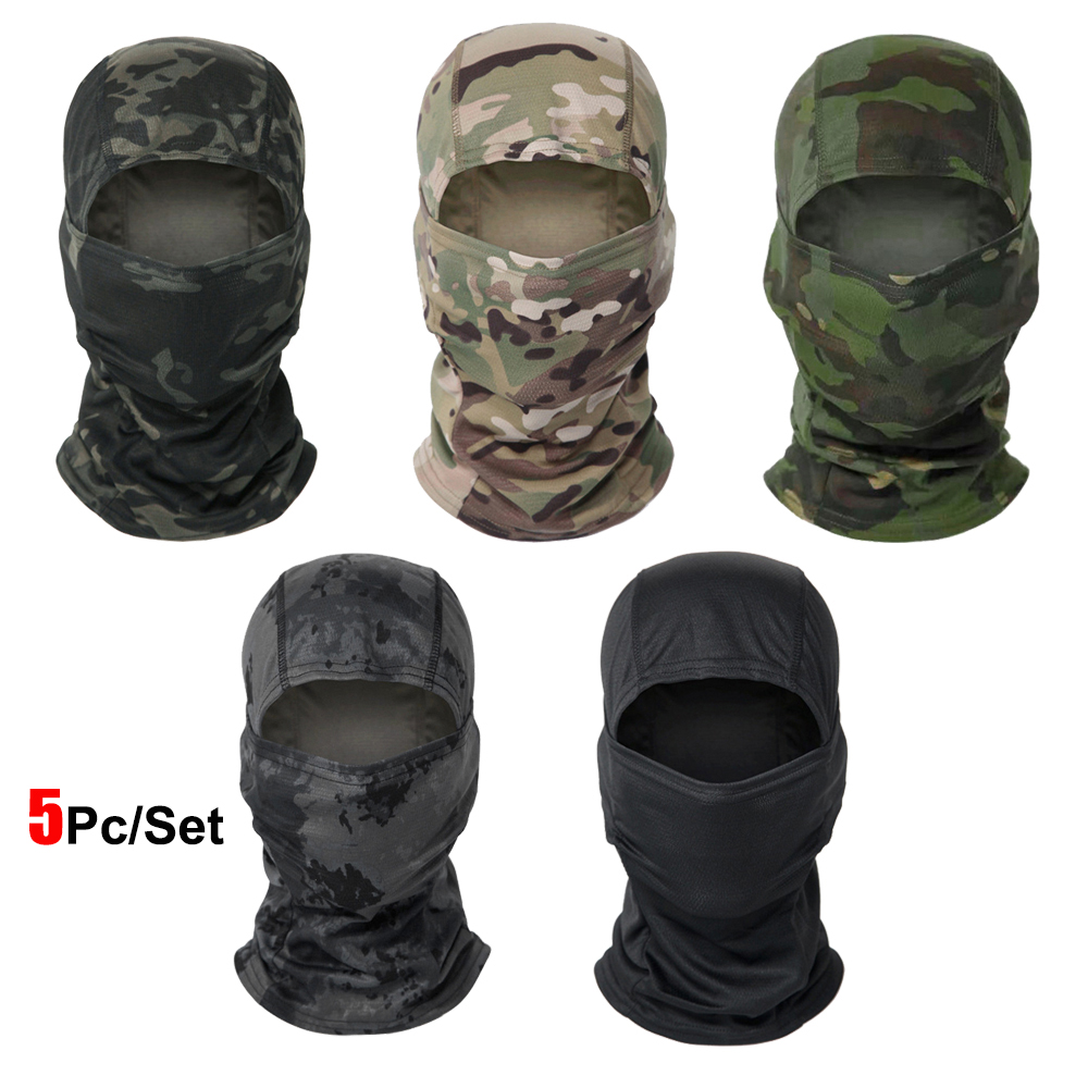 5 ชิ้น บาลาคลาวาลายพราง หน้ากา - Balaclava Ski Mask บทวิจารณ์และราคา