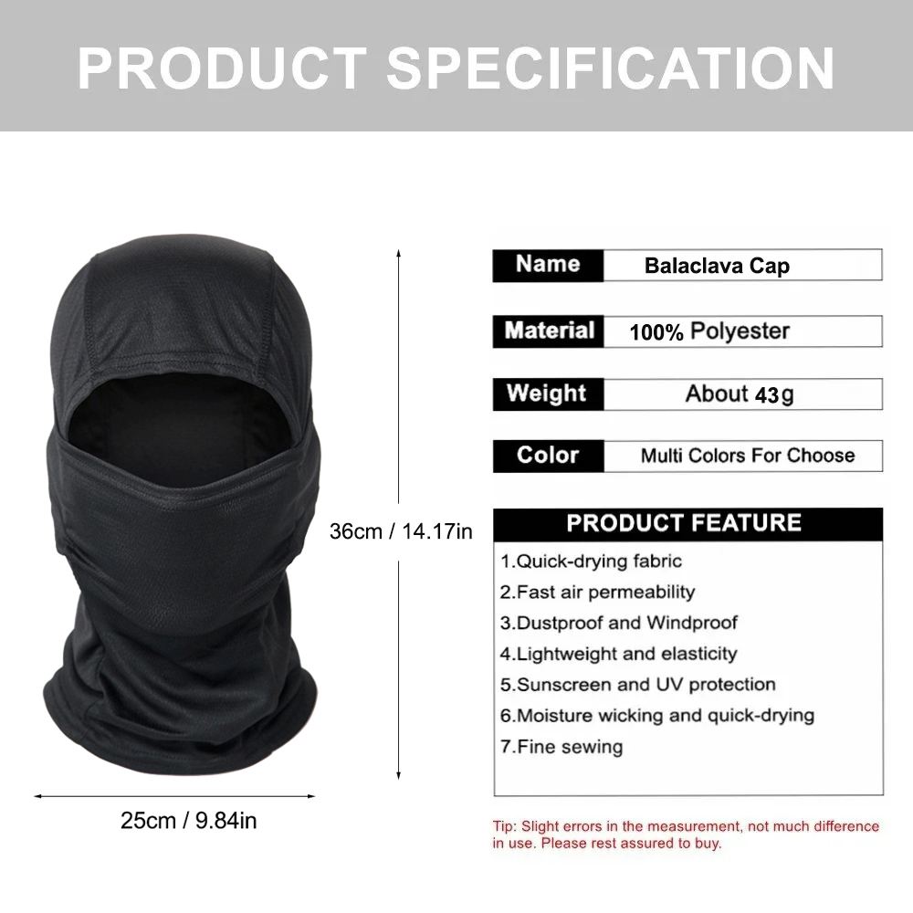 5 ชิ้น บาลาคลาวาลายพราง หน้ากา - Balaclava Ski Mask บทวิจารณ์และราคา